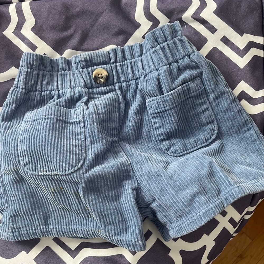 Purple velvet baby short